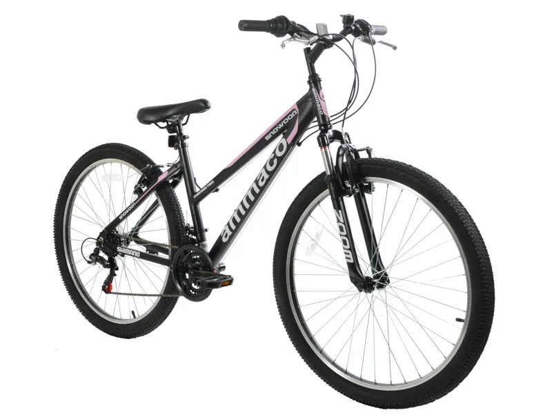 Ammaco Snowdon Mountain Bike Black and Pink-1